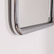 Vintage 60's wall mirror in chrome metal italian design