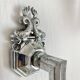 Pair of vintage silver fish wall lights
