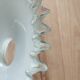 Vintage opaline lampshade (flat scalloped shape)