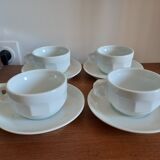 Set of 4 large bistro cups