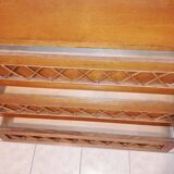 Convenient wood and rattan compass feet