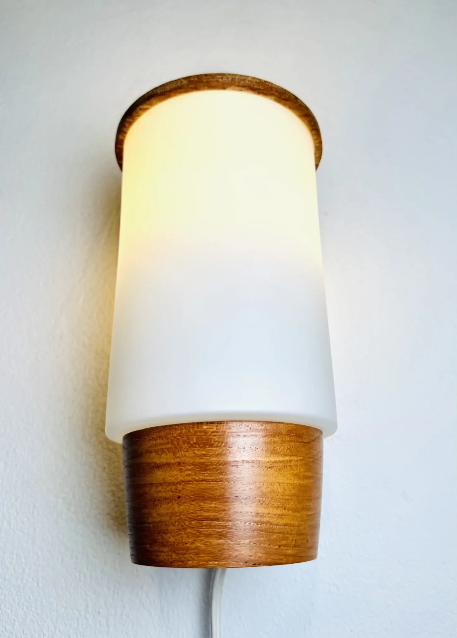 Cylindrical Wall Lamp By Uno & Östen Kristiansson For Luxus, Sweden, 1960S