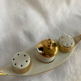 Servant salt pepper gondola porcelain