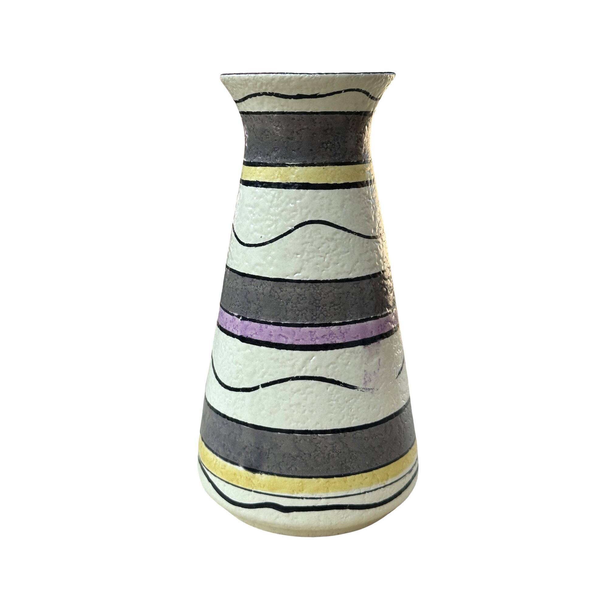 Interesting Bay Keramik ceramic vase, Germany 1970s