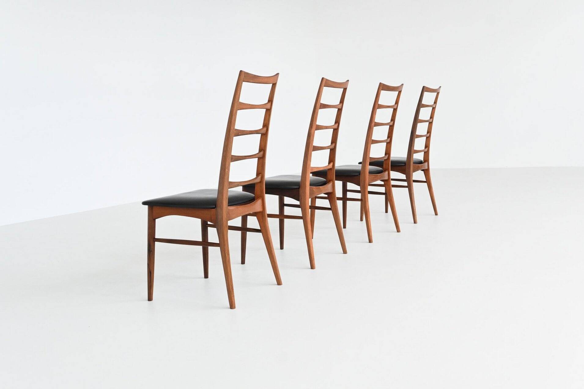 Chaises de salle à manger 'Lis' de Niels Koefoed en palissandre Koefoeds Danemark 1960