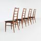 Niels Koefoed 'Lis' dining chairs in rosewood Koefoeds Denmark 1960
