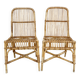 Paire de chaises en rotin années 60