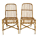 Paire de chaises en rotin années 60