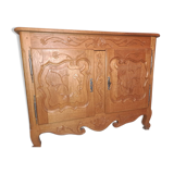 Solid wood TV stand