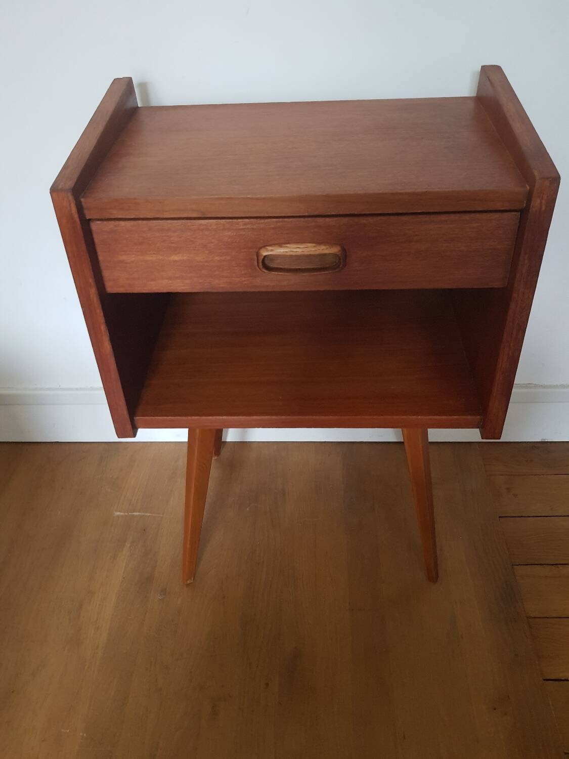 Vintage teak bedside table