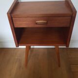 Vintage teak bedside table