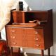 Danish vintage teak secretary | Restored Scandinavian desk