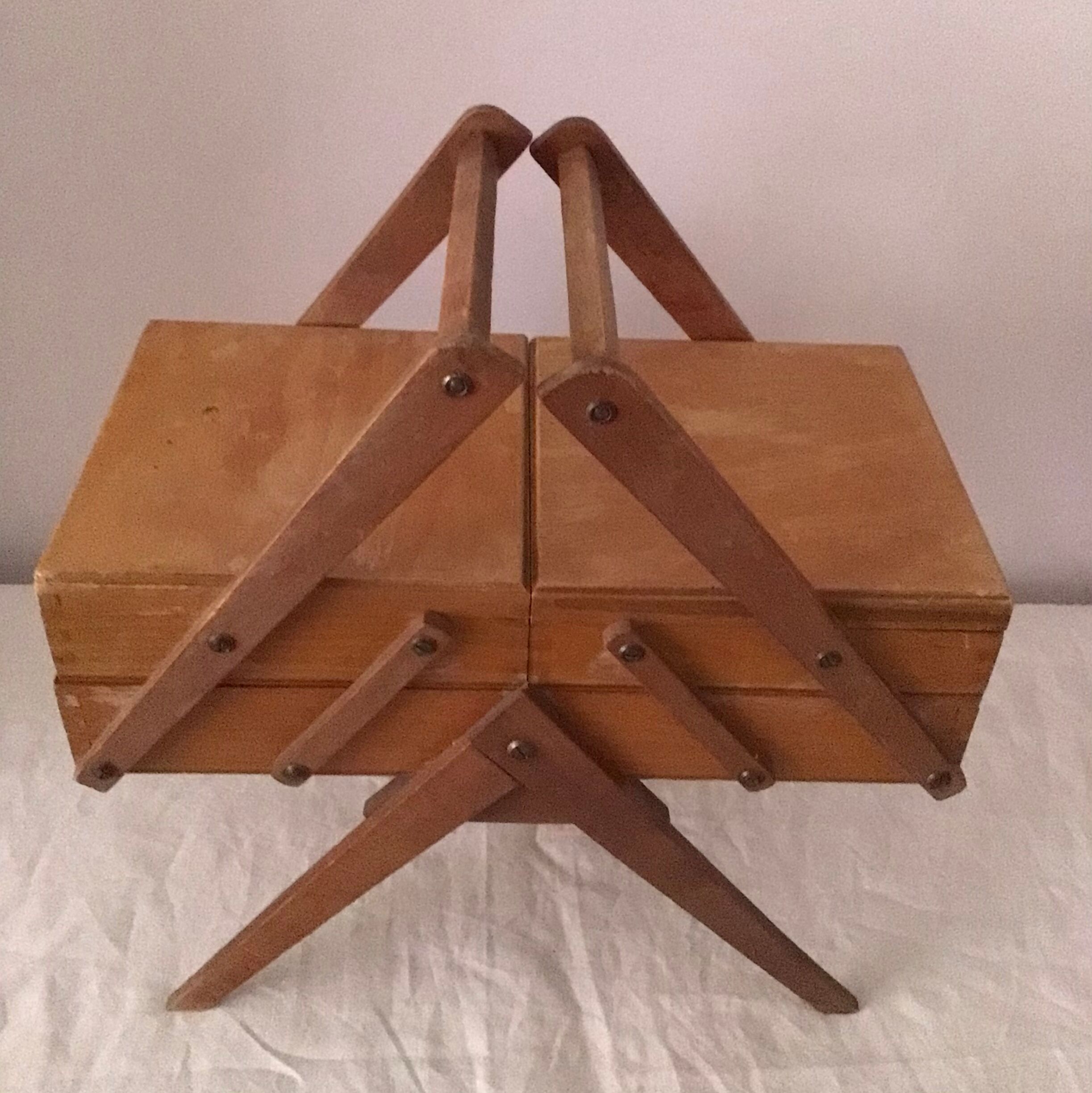 Worker, former sewing box