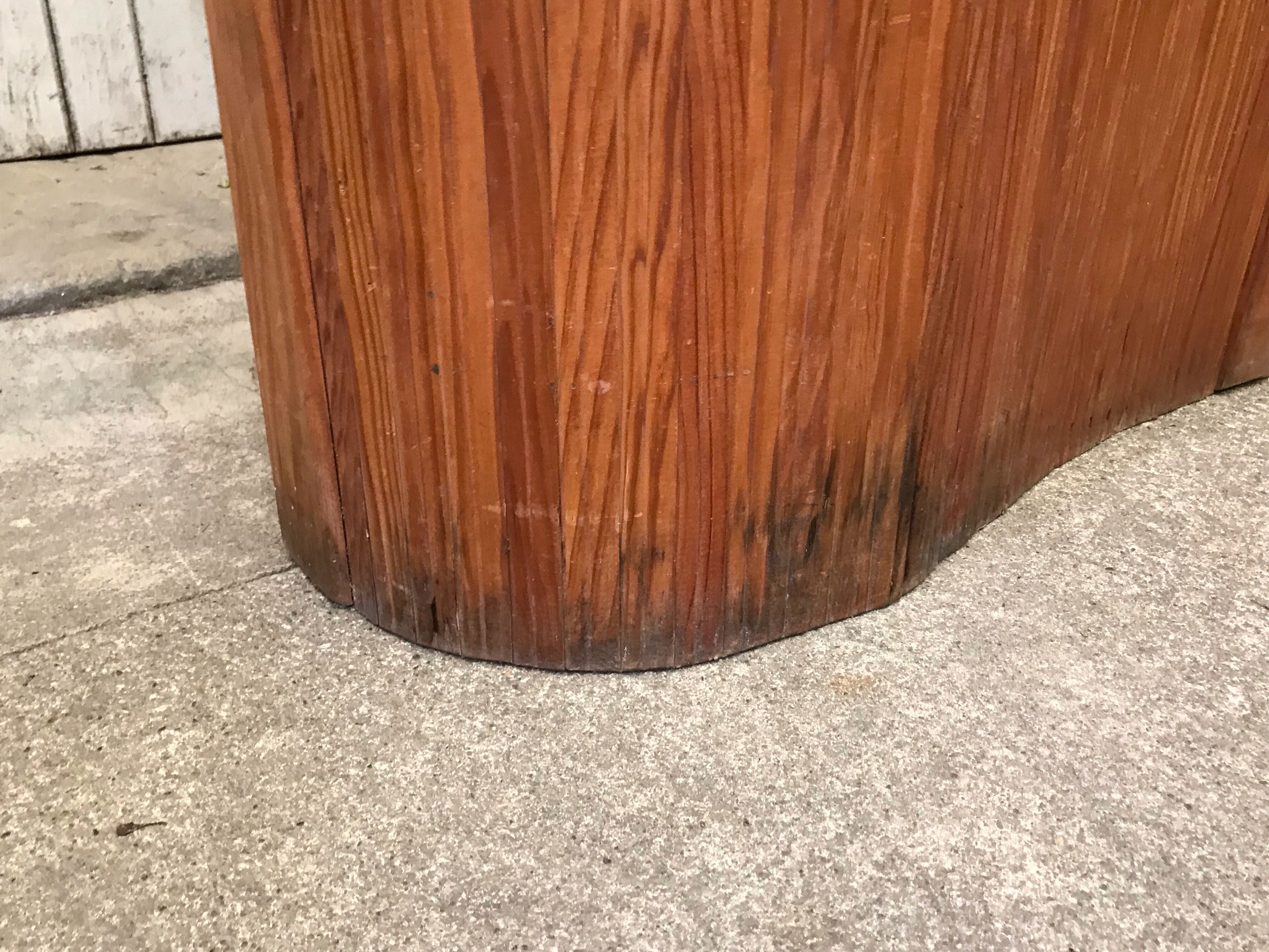 Screen wooden slats 50s