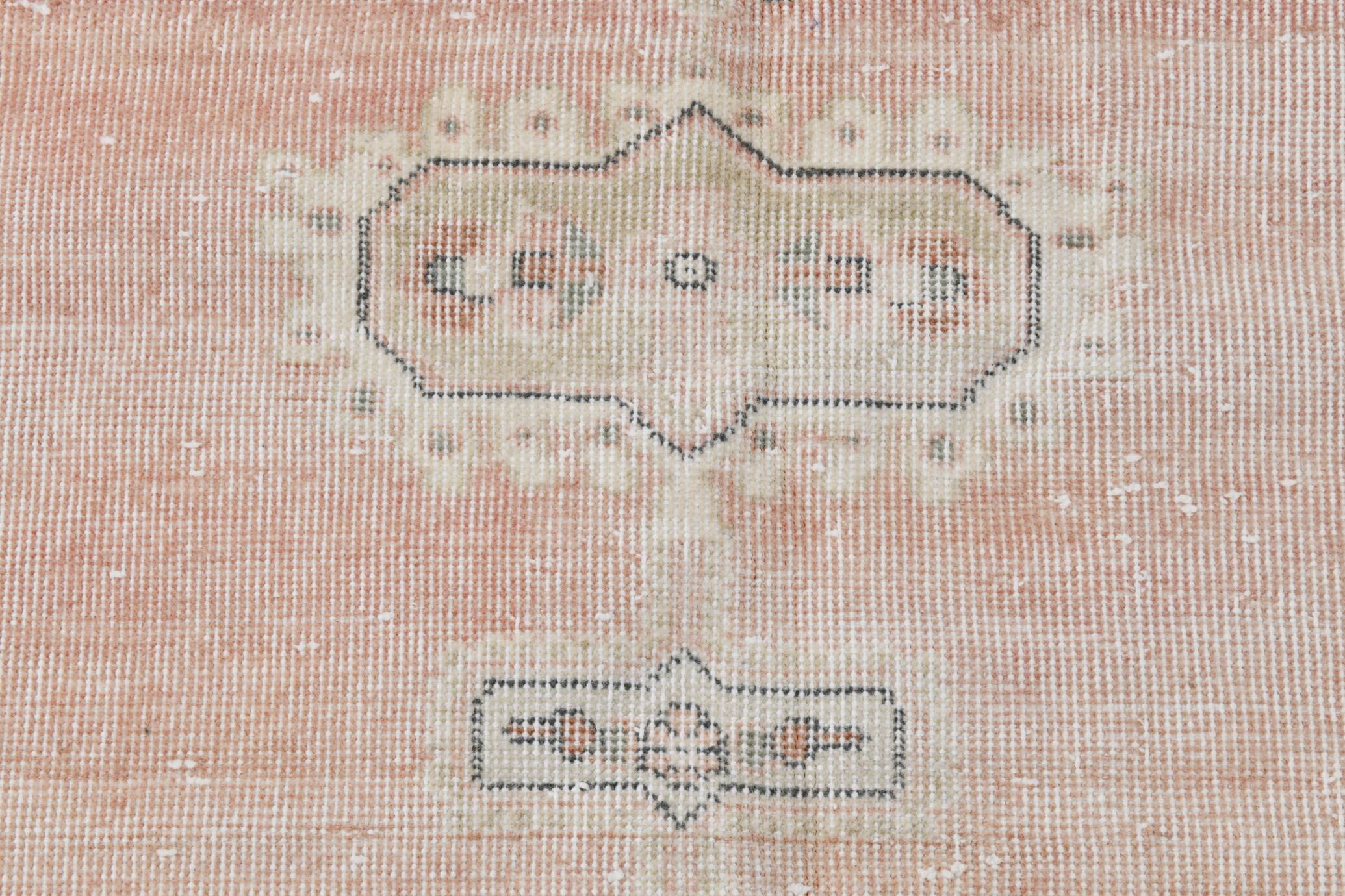 7x11 Vintage Large Area Handmade Wool Oushak Vintage Rug, 216x335 Cm