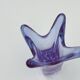 Vintage Murano Crystal Finger Vase Purple
