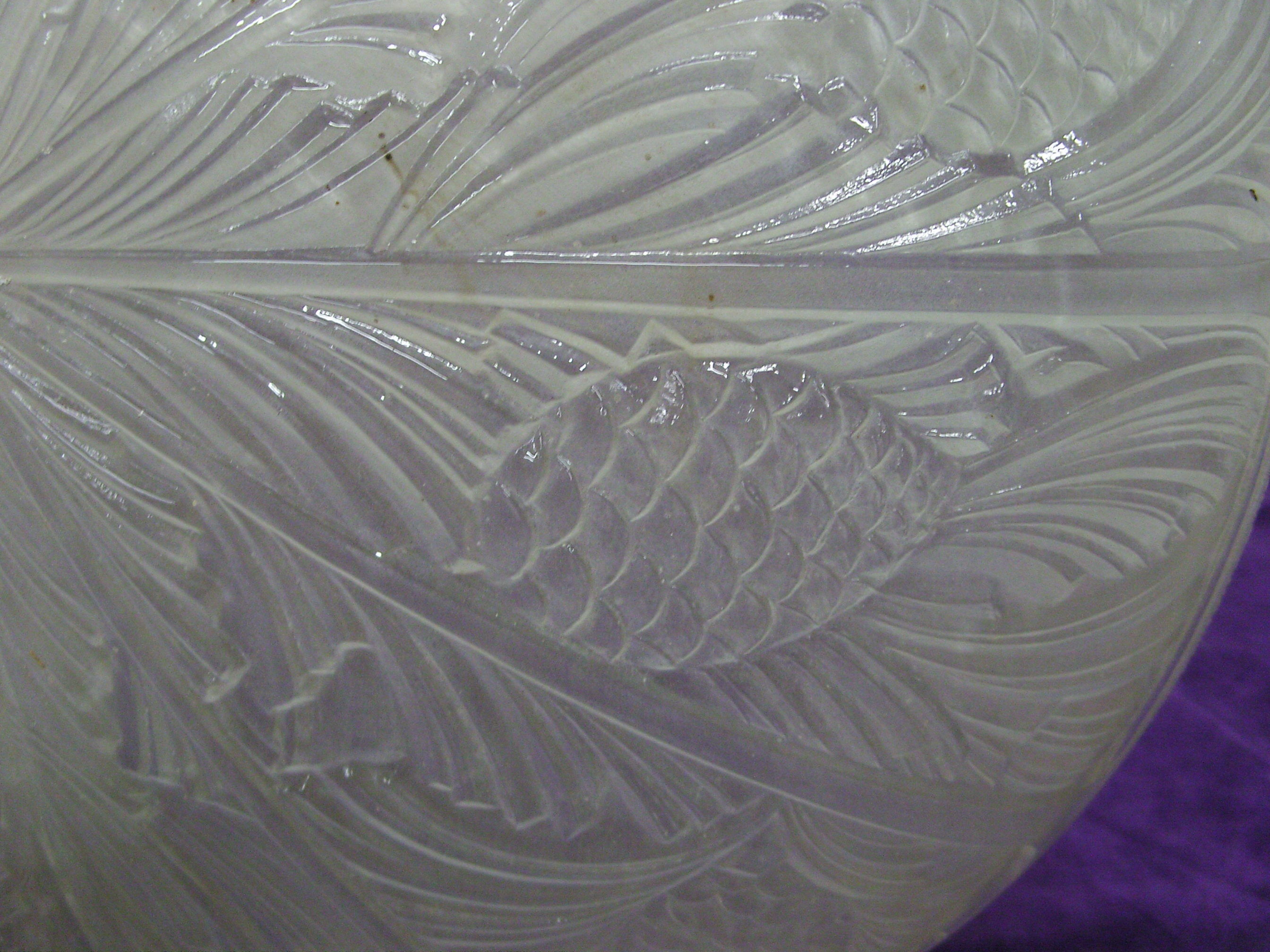 Lustre hanging cas for art deco pine apple