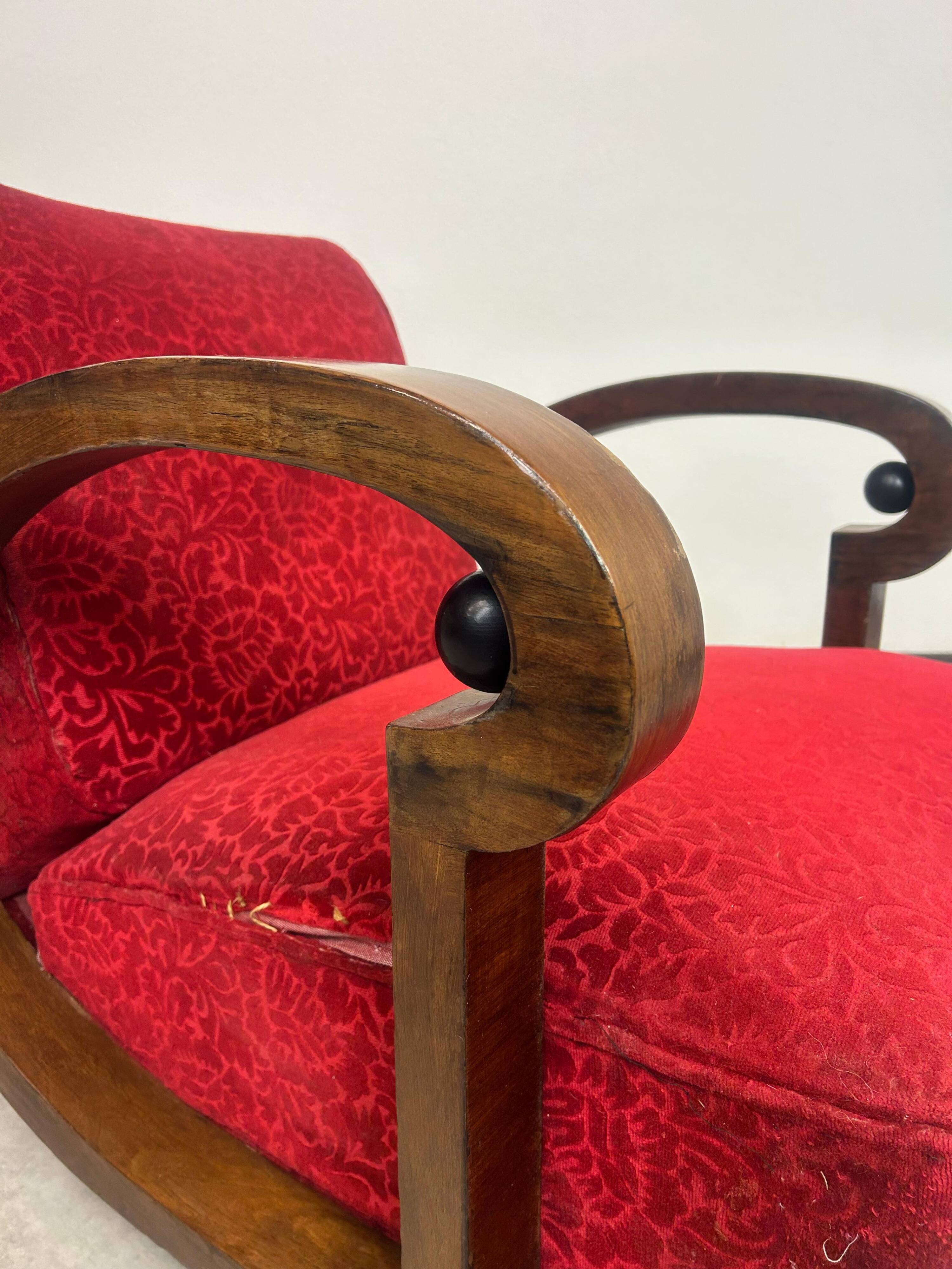 Fauteuils lounge Art déco (ensemble de 2)