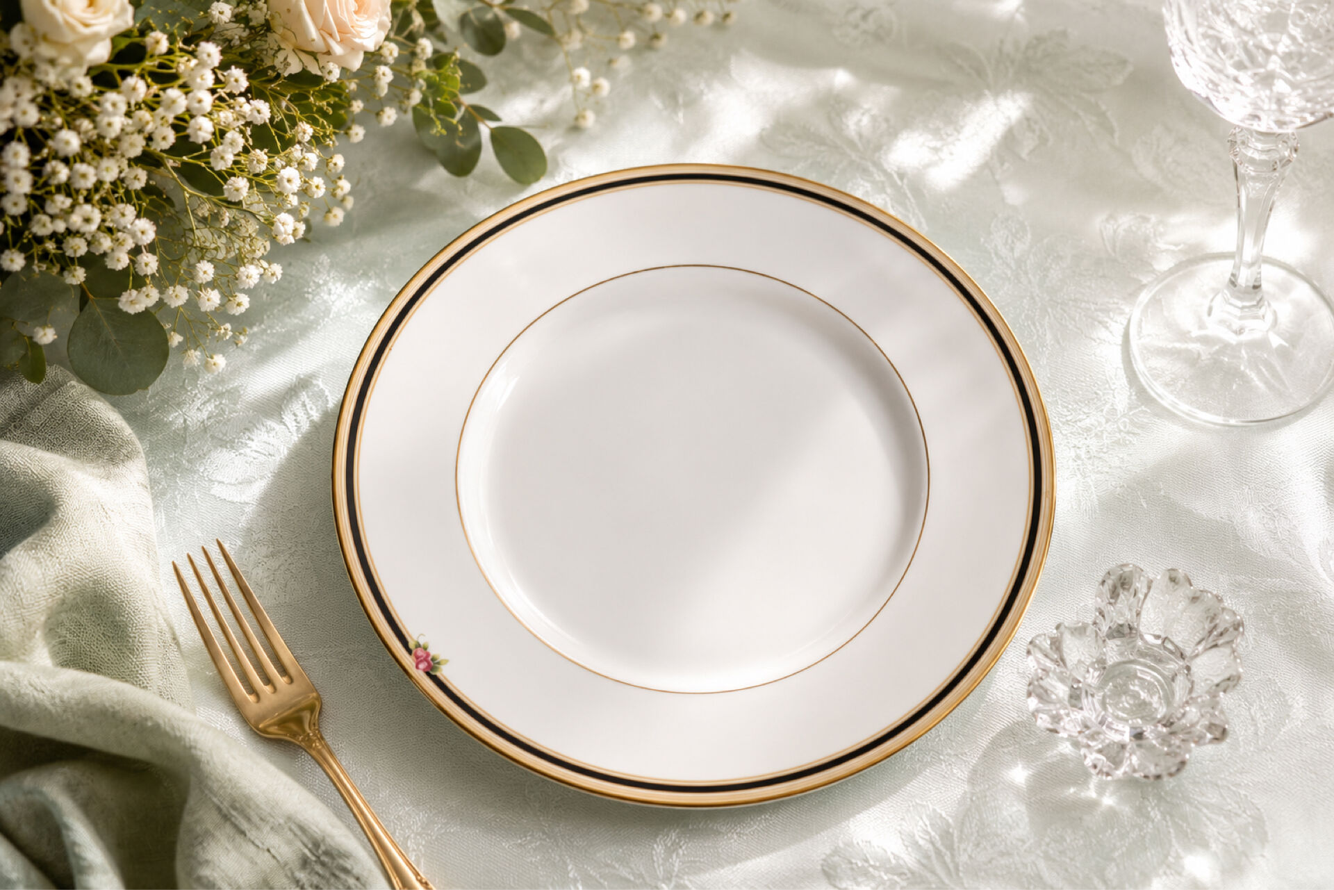 Wedgwood Clio – Set of 2 fine Bone China plates – Ang