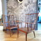 Pair of Baumann fan chairs