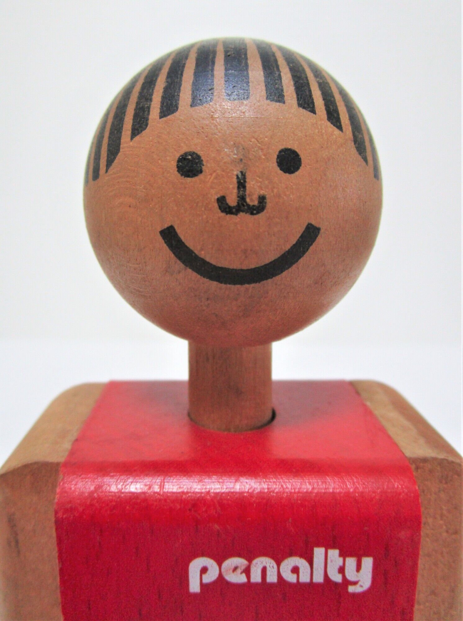 wooden toy footballer design P. Schweizer for Naef Switzerland
