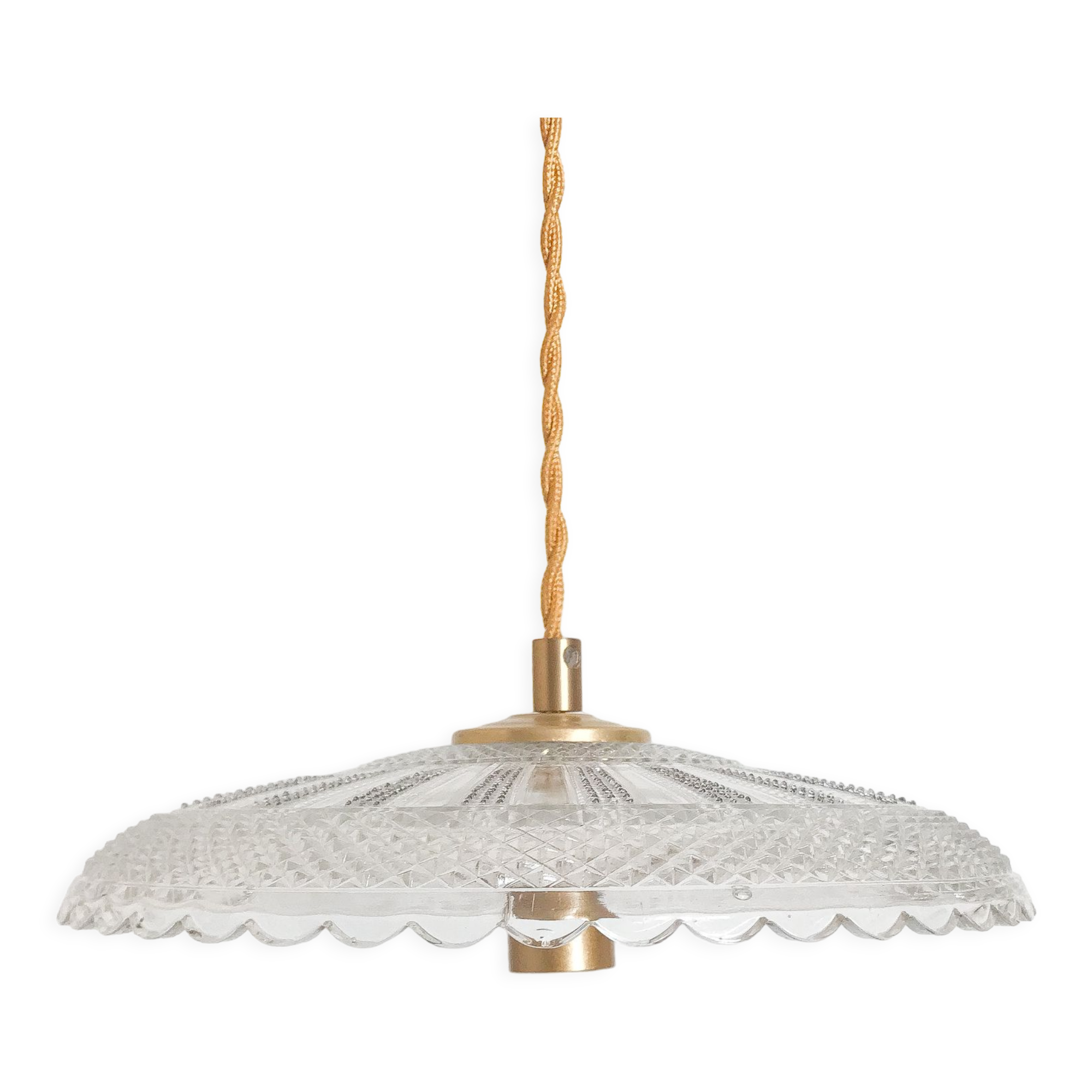 Glass lampshade suspension