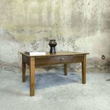 Vintage farmhouse coffee table made of solid wood.