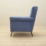 Blue armchair, Italian design, 1970s, production: Italy