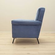 Fauteuil italien bleu, années 70