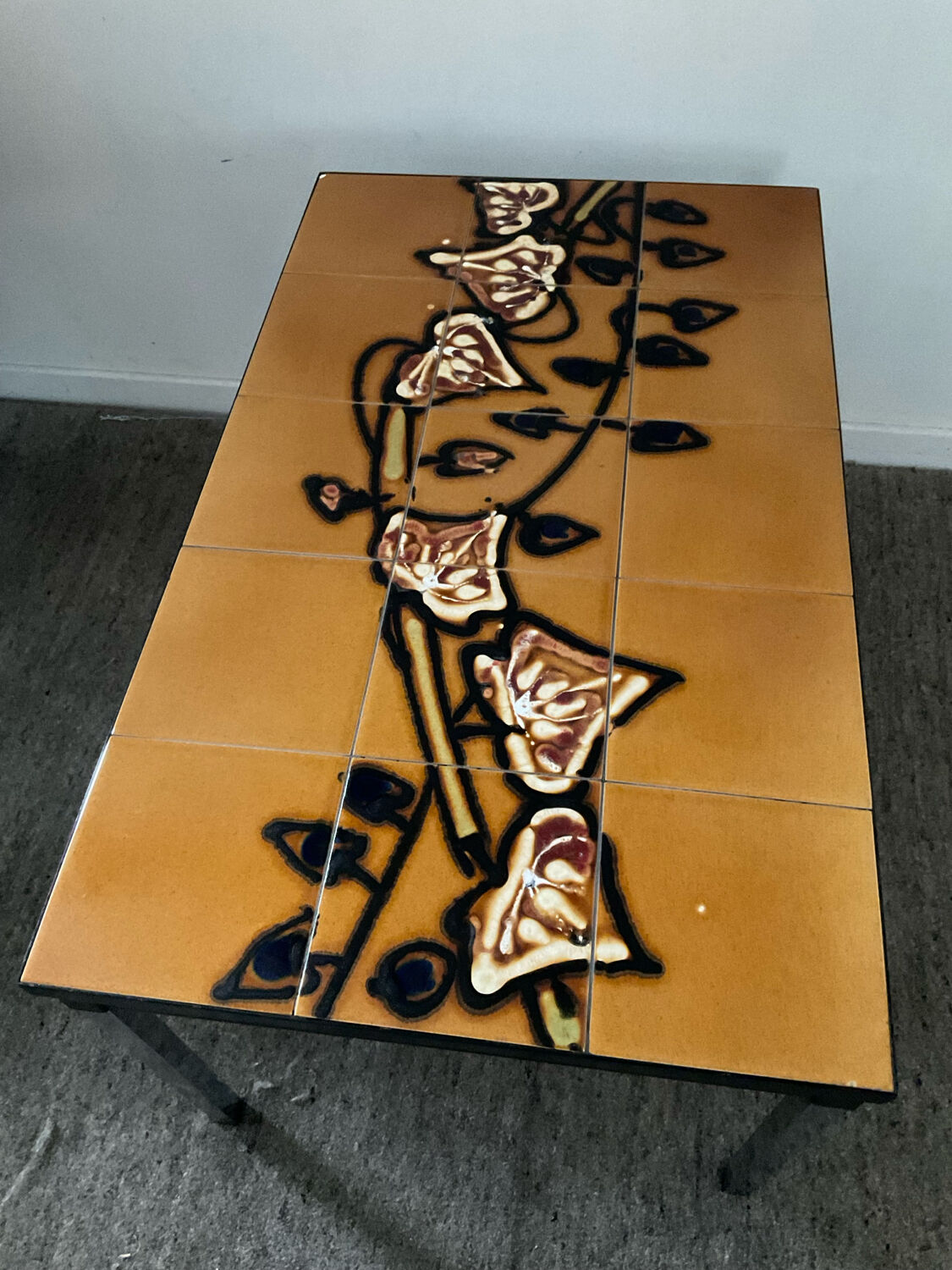 Vintage ceramic coffee table from the 1970s