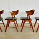 Danish vintage Kai Kristiansen model 32 chairs for Schou Andersens Møbelabrik
