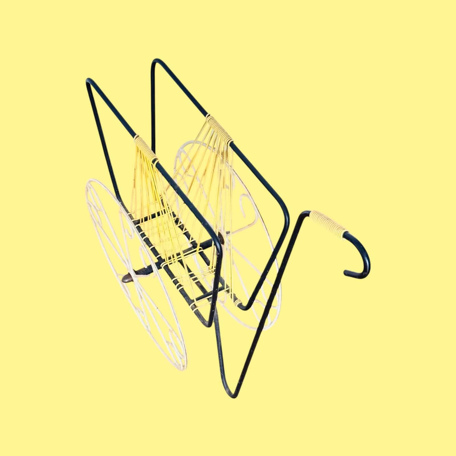 Vintage Scoubidou Magazine Rack 60's