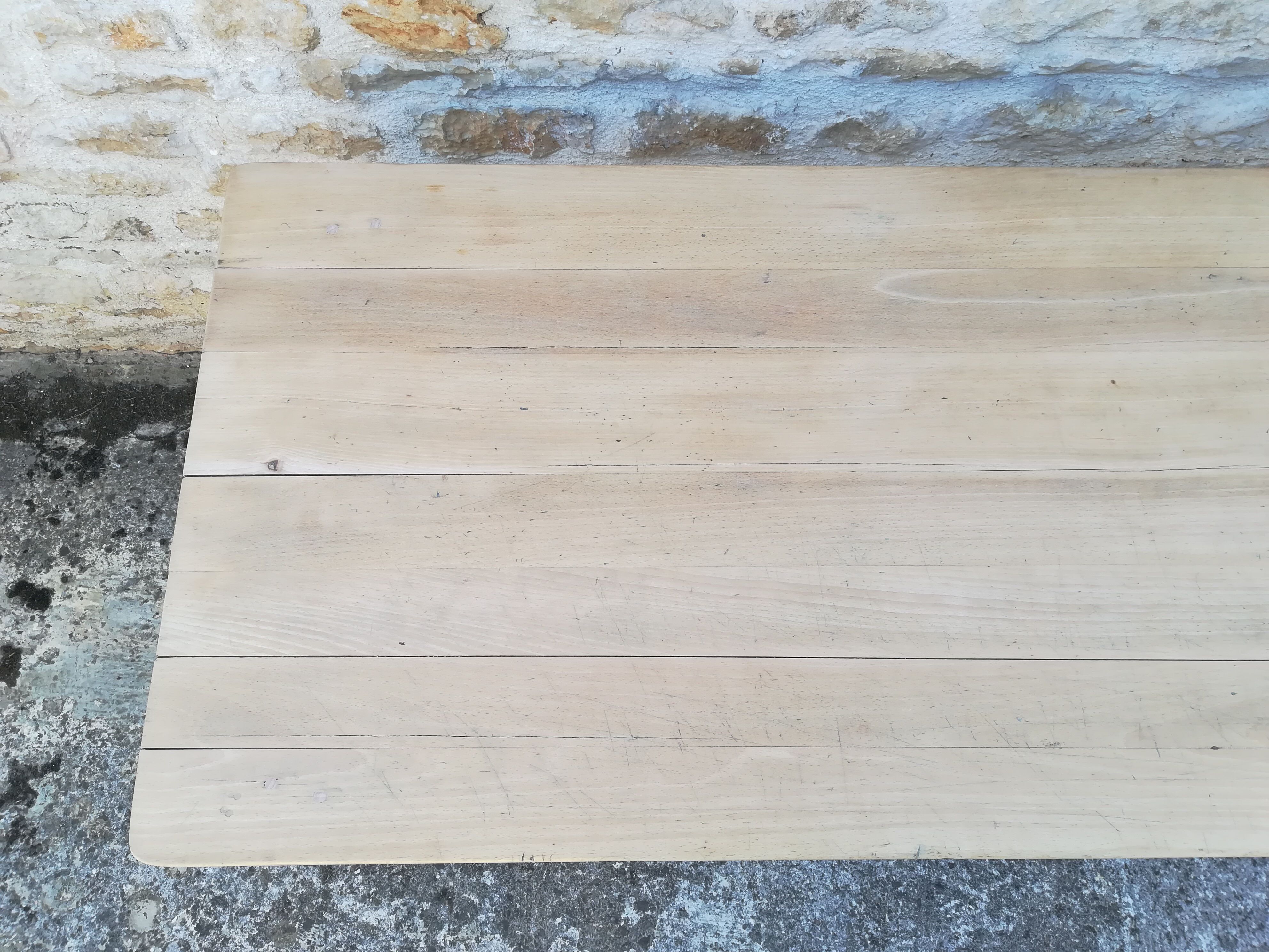 Beech farmhouse table