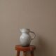 Ceramic pitcher handmade pottery vase with handle Scandinavian country decoration handmade