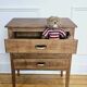 Meuble d'appoint vintage en bois avec 3 tiroirs - Années 60