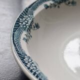 Plat de service rond et creux vintage faïence Saint Amand Nouvelle Usine Cé