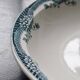 Vintage round, shallow serving dish, Saint Amand earthenware, Nouvelle Usine Cé