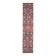 1970s Vintage Turkish Oushak Handmade Wool Cotton Pink Runner Rug 76x375