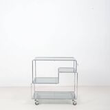 Table basse/chariot modulable conçue par Max Sauze, années 1970