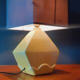 Vintage 50s cracked ceramic lamp