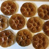 10 Sarreguemines oyster plates in very good condition