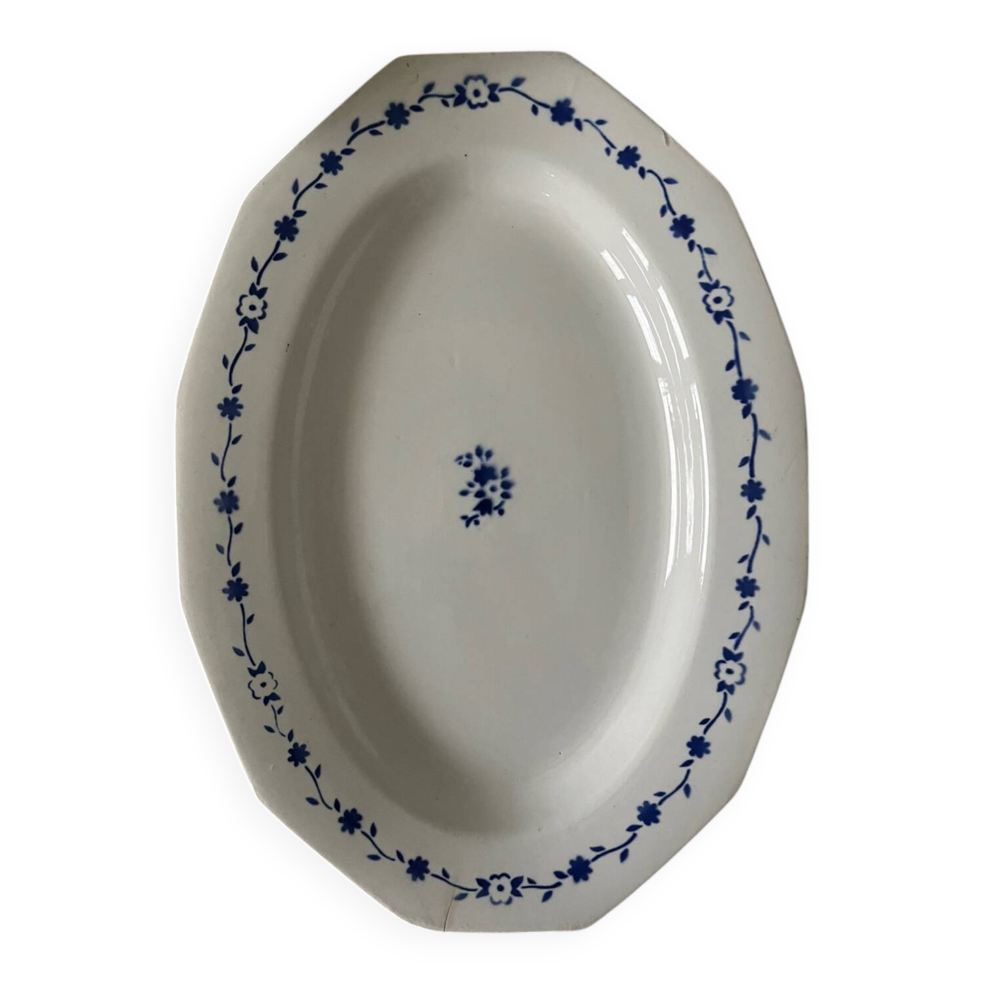 Saint Amand ironstone oval dish