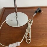 Chrome desktop led saucer lamp