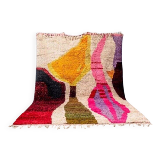 Beni Ourain Berber rug, handwoven, traditional size 140 x 260 cm.