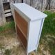 Pair Old Furniture Library 3 Vintage Grey Wood Shelves