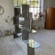 Roche Bobois stone and glass sculpture shelf 1970s