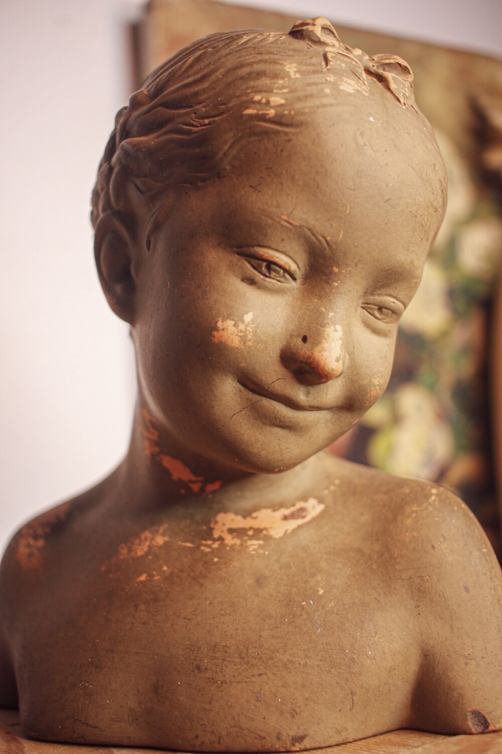 Bust "La Rieuse" after Pigalle