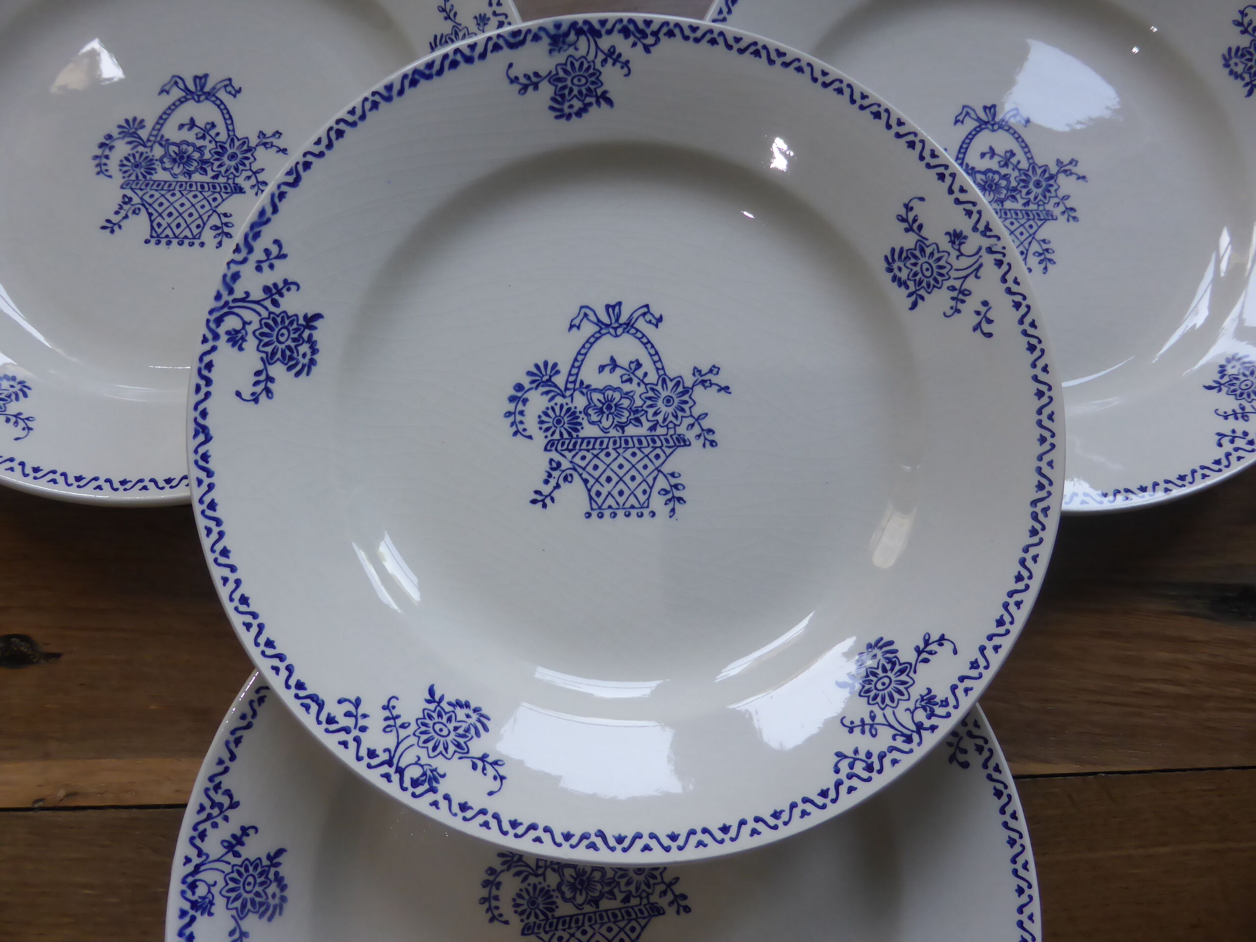 4 flat plates from the Gien factory 200886