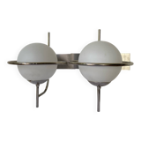 Paire d'appliques globe murale space age vintage 1970