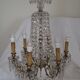 Napoleon III chandelier with crystal pendants, signed Portieux, 19th century.